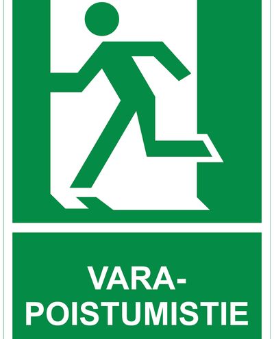 Nødutganger må ikke tildekkes, Reflekterende klistremerke, 200x300 mm