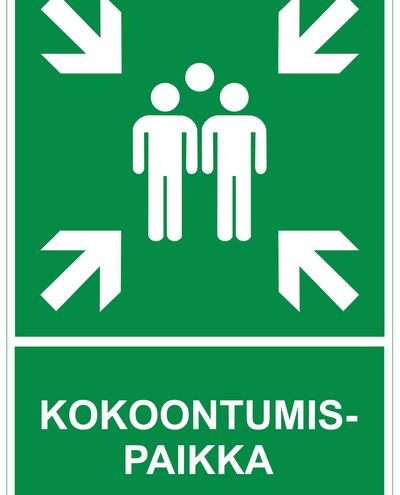 Møteplass, plast etterreflekterende 1 mm, 200x300 mm