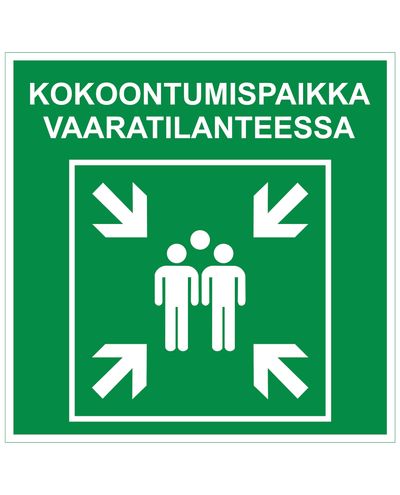 Møteplass, plast etterreflekterende 1 mm, 400x400 mm