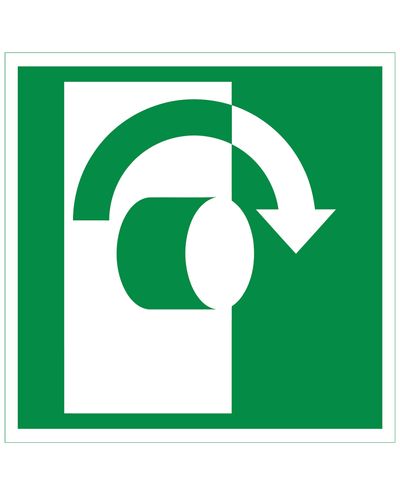 dreies med klokken, Plast reflekterende 1 mm, 200x200 mm