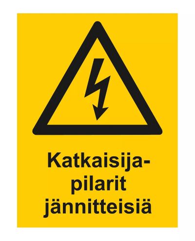 Sikringssøyler fase, klistremerke, 200x300 mm