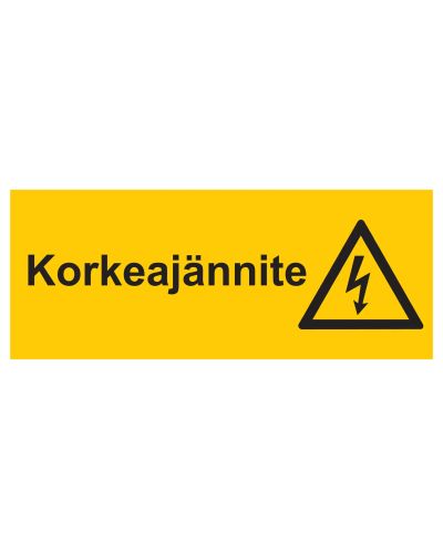 Høyspenning, klistremerke, 400x200 mm