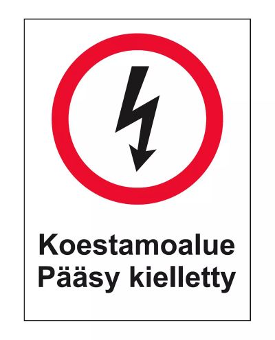 Testområde, klistremerke, 200x300 mm Testområde, klistremerke, 200x300 mm