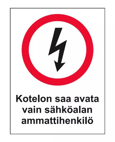 Kofferten kan åpnes, Klistremerke, 200x300 mm