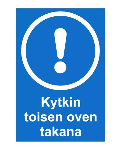 Bryter bak den andre døren, klistremerke, 200x300 mm