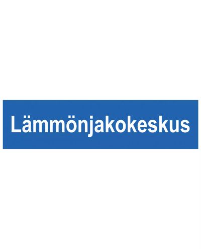 Varmefordelingssentral, klistremerke, 400x100 mm