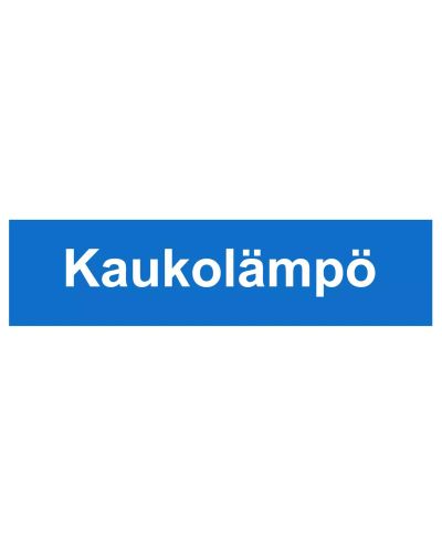Fjernvarme, klistremerke, 400x100 mm