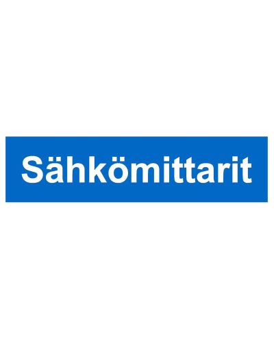 Strømmålere, klistremerke, 400x100 mm