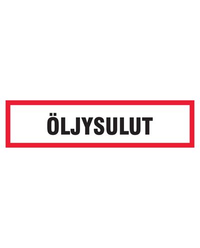 Oljepakninger, klistremerke, 400x100 mm