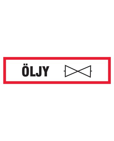 Oljetetning, klistremerke, 400x100 mm