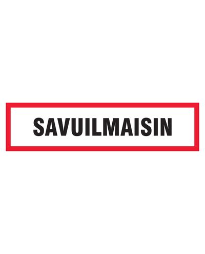 Røykvarsler, klistremerke, 400x100 mm