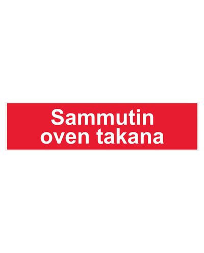 Brannslukningsapparat bak døren, klistremerke, 400x100 mm