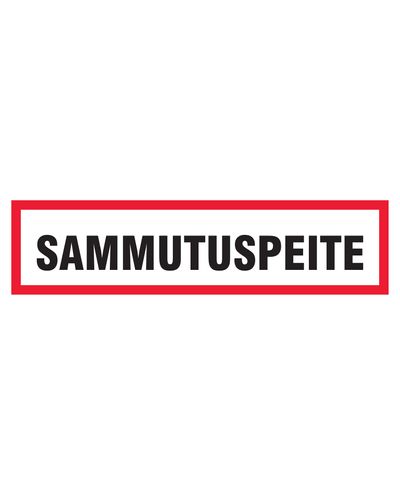 Brannteppe, klistremerke, 400x100 mm