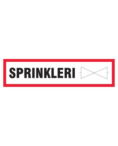 Sprinkler, klistremerke, 400x100 mm