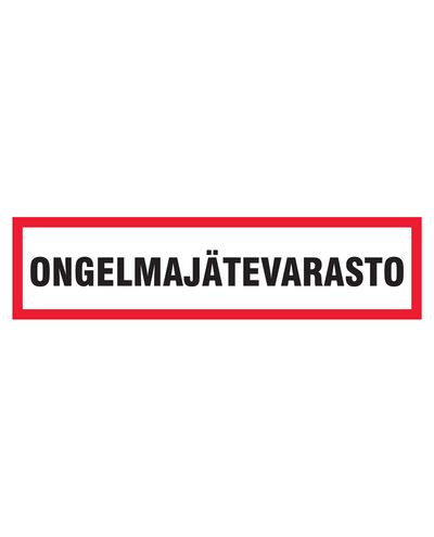 Oppbevaring av farlig avfall, klistremerke, 400x100 mm Oppbevaring av farlig avfall, klistremerke, 400x100 mm