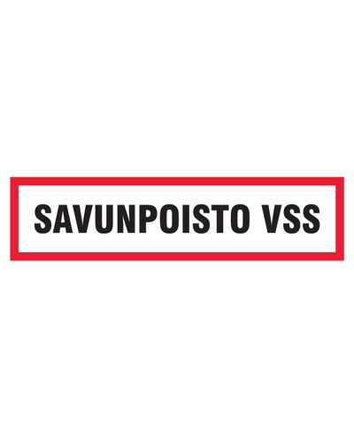 Røykavtrekk vss, klistremerke, 400x100 mm