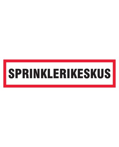 Sprinklersenter, klistremerke, 400x100 mm