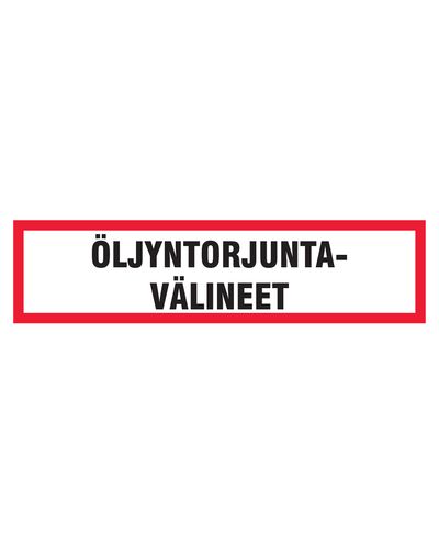 Oljevernutstyr, klistremerke, 400x200 mm