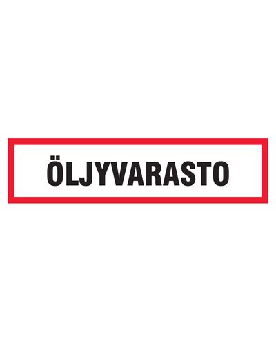 Oljelagring, klistremerke, 400x100 mm