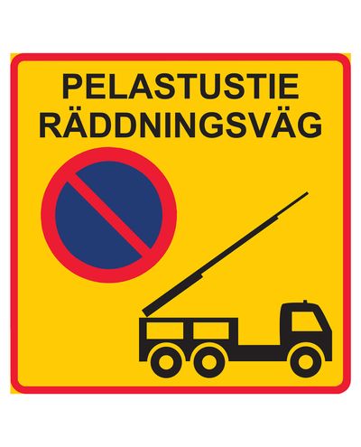 Redningsvei räddningsväg, R1 folie / aluminium ELY-feste, 600x600 mm