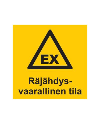 Farlig område, klistremerke, 200x300 mm