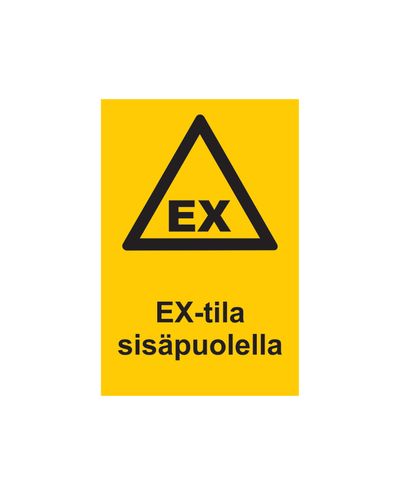 Ex-rom innvendig, klistremerke, 200x300 mm
