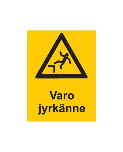 Pass på den bratte skråningen, klistremerke, 200x300 mm