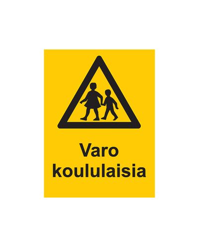 Pass på skolebarn, klistremerke, 200x300 mm