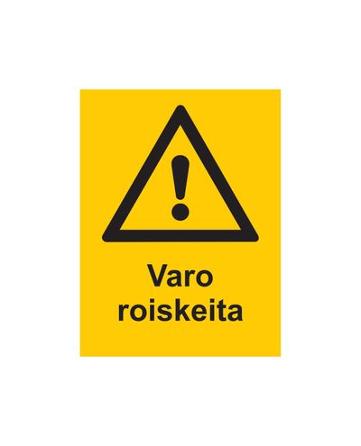 Pass på sprut, klistremerke, 200x300 mm Pass på sprut, klistremerke, 200x300 mm