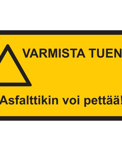 Sørg for støtte, klistremerke, 200x300 mm
