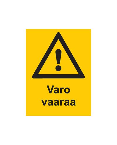 Vokt dere for fare, klistremerke, 200x300 mm
