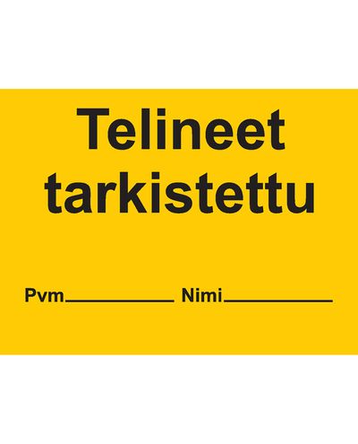 Stativer sjekket, klistremerke, 400x200 mm