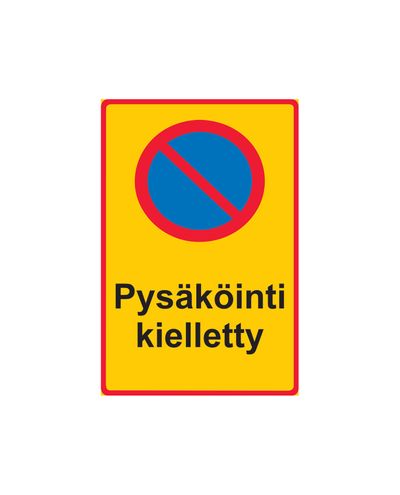 Parkering forbudt, klistremerke, 200x300 mm
