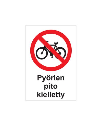 Ingen fastholdelse av hjul, klistremerke, 200x300 mm