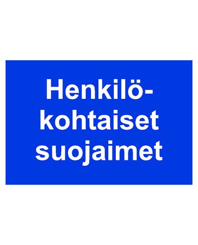 Personlig verneutstyr, klistremerke, 400x200 mm