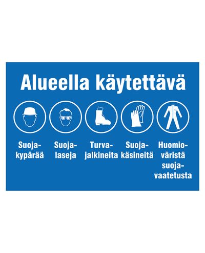 For bruk i området, Klistremerke, 300x400 mm