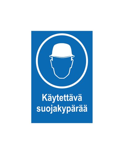 Bruk sikkerhetshjelm, klistremerke, 200x300 mm