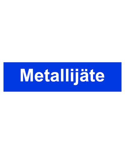 Metallavfall, klistremerke, 400x100 mm