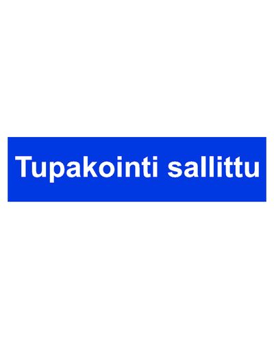 Røyking tillatt, Klistremerke, 400x100 mm