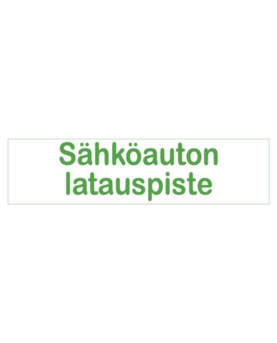 Ladepunkt for elbil, klistremerke, 400x100 mm