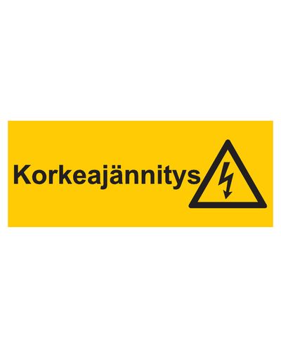 Høyspenning, klistremerke, 400x200 mm