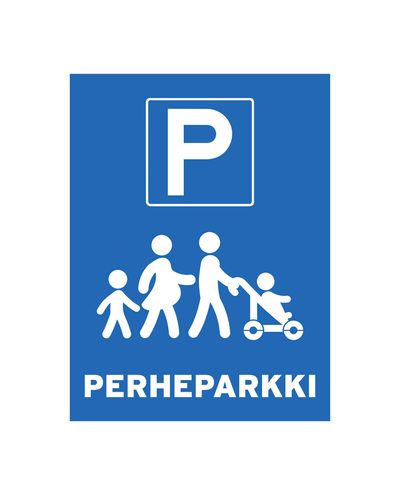 Familieparkeringsplass, Ibond, 200x300mm