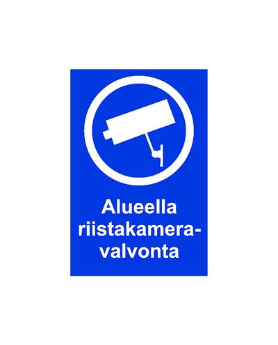 Viltkameraovervåking i området, klistremerke, 200x300 mm Viltkameraovervåking i området, klistremerke, 200x300 mm
