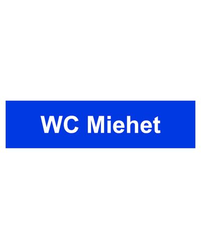 Herretoalett, klistremerke, 400x100 mm