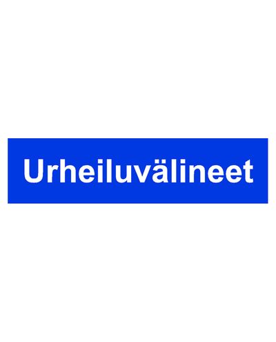 Sportsutstyr, klistremerke, 400x100 mm