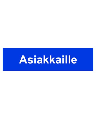 For kunder, klistremerke, 400x100 mm
