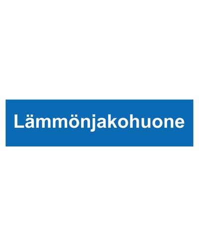 Varmefordelingsrom, klistremerke, 400x100 mm