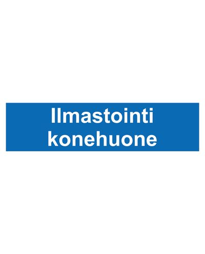 Maskinrom for klimaanlegg, klistremerke, 400x100 mm