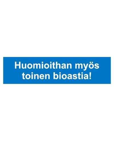 Legg også merke til den andre biobeholderen, klistremerke, 400x200 mm
