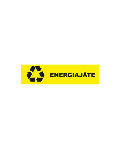 Instruksjoner for energisvinn, plast 1 mm, 400 x 100 mm